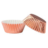 Rose Gold 100pk Cupcake Foil Metallic Cases Baking Cups