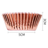 Rose Gold 100pk Cupcake Foil Metallic Cases Baking Cups