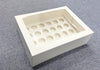 24 Mini Holes Clear Window CupCake Box With Inserts