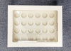 24 Mini Holes Clear Window CupCake Box With Inserts