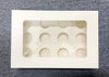 12 Mini Holes Clear Window CupCake Box With Inserts