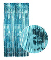 Metallic Light Blue Curtain Backdrop 1M Wide X 2M Long