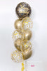 60th Birthday Black & Gold 45cm Foil Balloon