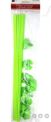 Balloon Holder Sticks With Cups -Green