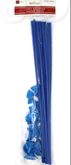 Balloon Holder Sticks With Cups -Royal Blue