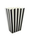 Black Stripe Popcorn Boxes Paper Treat Boxes