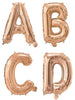 Rose Gold "A"-"Z" Alphabet/Letters 35cm Foil Balloons Air Filled Only