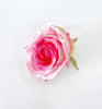 8cm/ 14cm Brite Pink Artificial Rose Flower Head