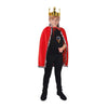 Children King Costume Red Cape Kids Book Week Costumes