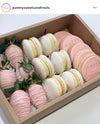 6 Inners Large Recatangle Craft Cookie / Macaron Box With Clear Cover