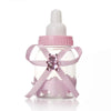 12PK Pink Baby Shower Fillable Bottles With Bear  Sweet Candy Bonbonerie Favor Box Return Gifts