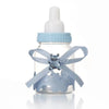 12PK Blue Baby Shower Fillable Bottles With Bear  Sweet Candy Bonbonerie Favor Box Return Gifts