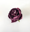 10cm Deep Burgundy Artificiall Peony Flower Head Loose