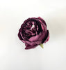 10cm Deep Burgundy Artificiall Peony Flower Head Loose