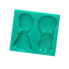 Frozen Elsa Anna Character Silicone Fondant Mould