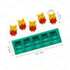 Winnie Pooh bear Character Silicone Fondant Mould