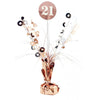 21st Birthday Centerpiece Weight - Rose Gold