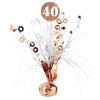 40th Birthday Centerpiece Weight - Rose Gold