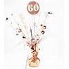 60th Birthday Centerpiece Weight - Rose Gold