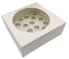 20 Mini Holes Clear Window CupCake Box With Inserts OR 11 Inches Cake Box