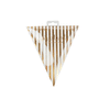 Gold Flag Party Banner 20pk