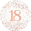 18th Birthday Rose Gold 45cm Foil Balloon