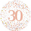30th Birthday Rose Gold 45cm Foil Balloon