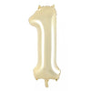 1 Luxe Gold Number Foil Balloons 86cm (34")