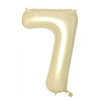 7 Luxe Gold Number Foil Balloons 86cm (34")