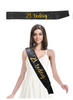 21 Today 21st Birthday Party Sash - Black