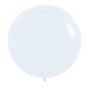 60cm Sempertex Latex Balloons - Matte White