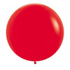60cm Sempertex Latex Balloons - Matte Red