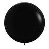 60cm Sempertex Latex Balloons - Matte Black