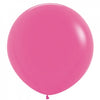Matte Fuchsia/Hot Pink Jumbo 90cm Round Sempertex Latex Balloon Each