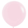 Matte Pastel Pink Jumbo 90cm Round Sempertex Latex Balloon Each