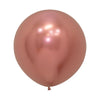 60cm Sempertex Latex Balloons - Reflex / Chrome Rose Gold