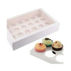 24 Holes Clear Window CupCake Box With Inserts