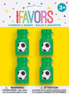 3D Soccer Ball Bubble Bottles Party Favors 4PK