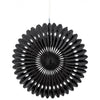 Black Hanging Fan Decoration 40cm (16") Each