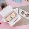 2 Holes CupCake Box With Handles