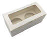 2 Holes Clear Window CupCake Box With Inserts