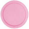 Light Pink Large Round Paper Plates Pack of 8