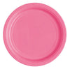 Hot Pink Small Round Paper Plates Pack of 8