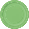 Lime Green Large Round Paper Plates Pack of 8