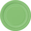 Lime Green Small Round Paper Plates Pack of 8