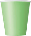 Lime Green Paper Cups Pack of 8