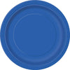 Royal Blue Large Round Paper Plates Pack of 8