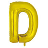 Gold "A"-"Z" 86CM Decrotex Alphabet/Letters Shaped (34") Foil Balloons