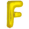 Gold "A"-"Z" 86CM Decrotex Alphabet/Letters Shaped (34") Foil Balloons