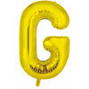 Gold "A"-"Z" 86CM Decrotex Alphabet/Letters Shaped (34") Foil Balloons